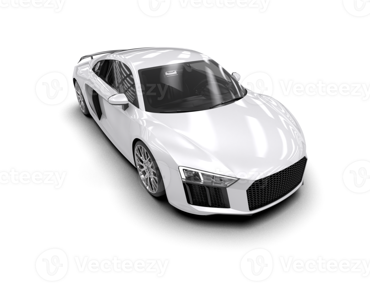 Realistic sport car isolated on background. 3d rendering - illustration png