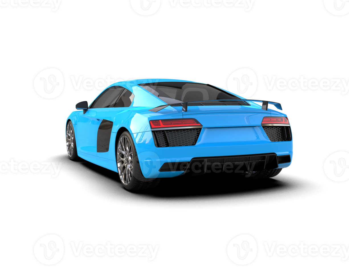 Realistic sport car isolated on background. 3d rendering - illustration png