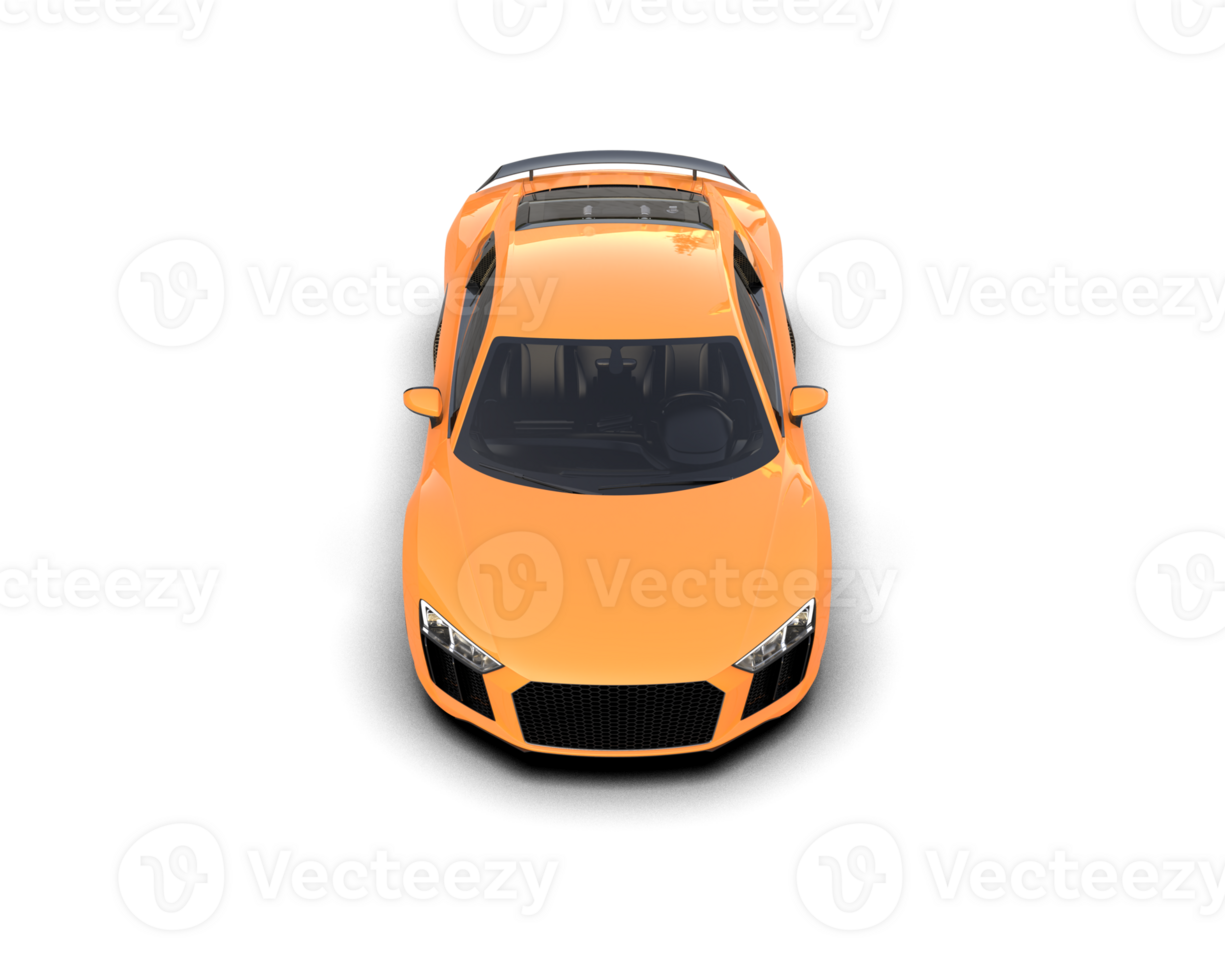 Realistic sport car isolated on background. 3d rendering - illustration png