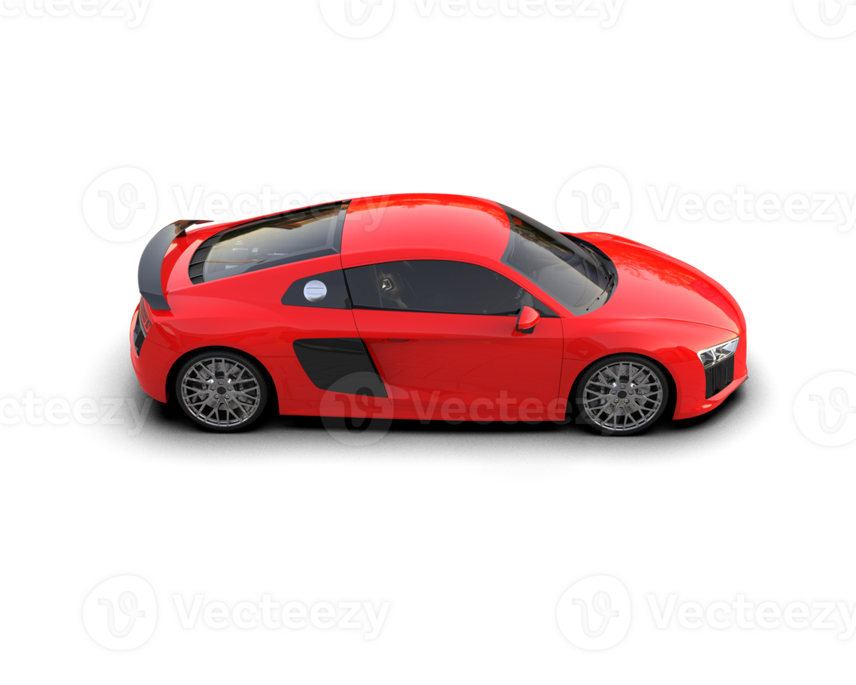 Realistic sport car isolated on background. 3d rendering - illustration png