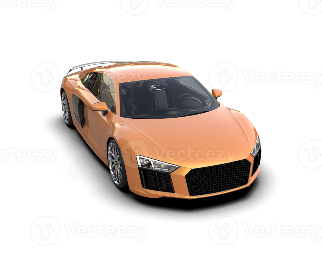 Realistic sport car isolated on background. 3d rendering - illustration png