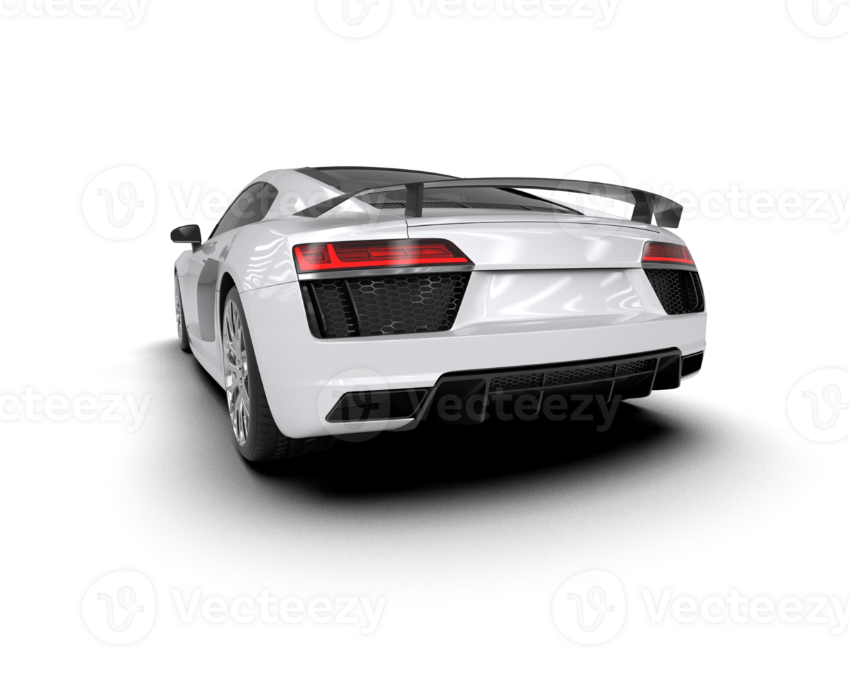 Realistic sport car isolated on background. 3d rendering - illustration png