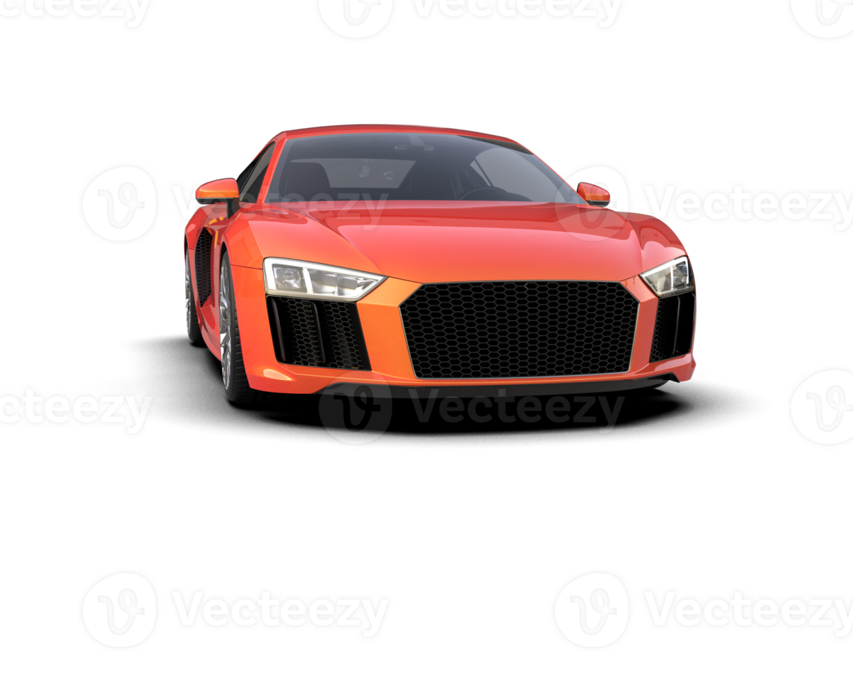 Realistic sport car isolated on background. 3d rendering - illustration png