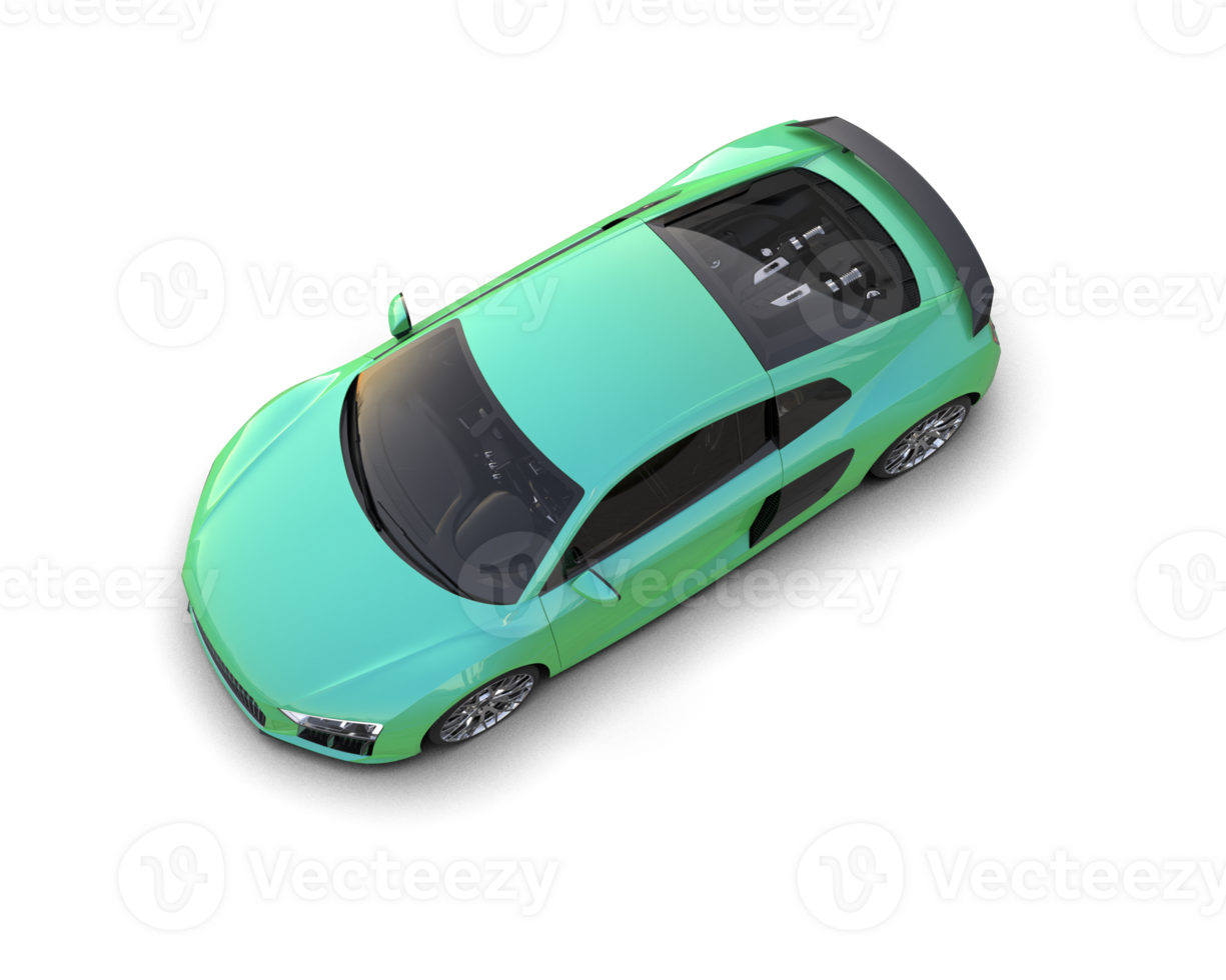 Realistic sport car isolated on background. 3d rendering - illustration png