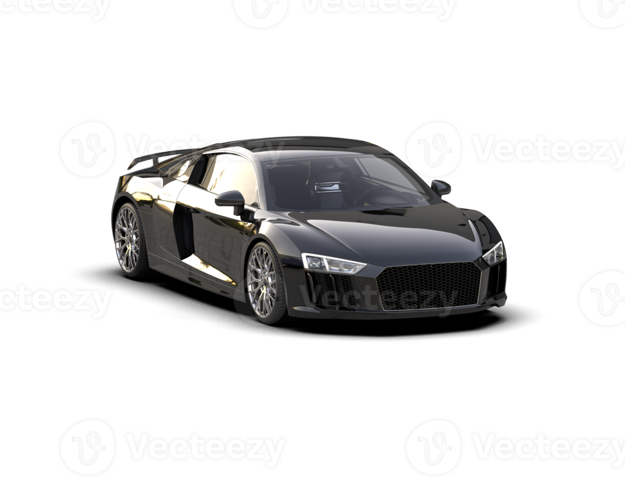 Realistic sport car isolated on background. 3d rendering - illustration png
