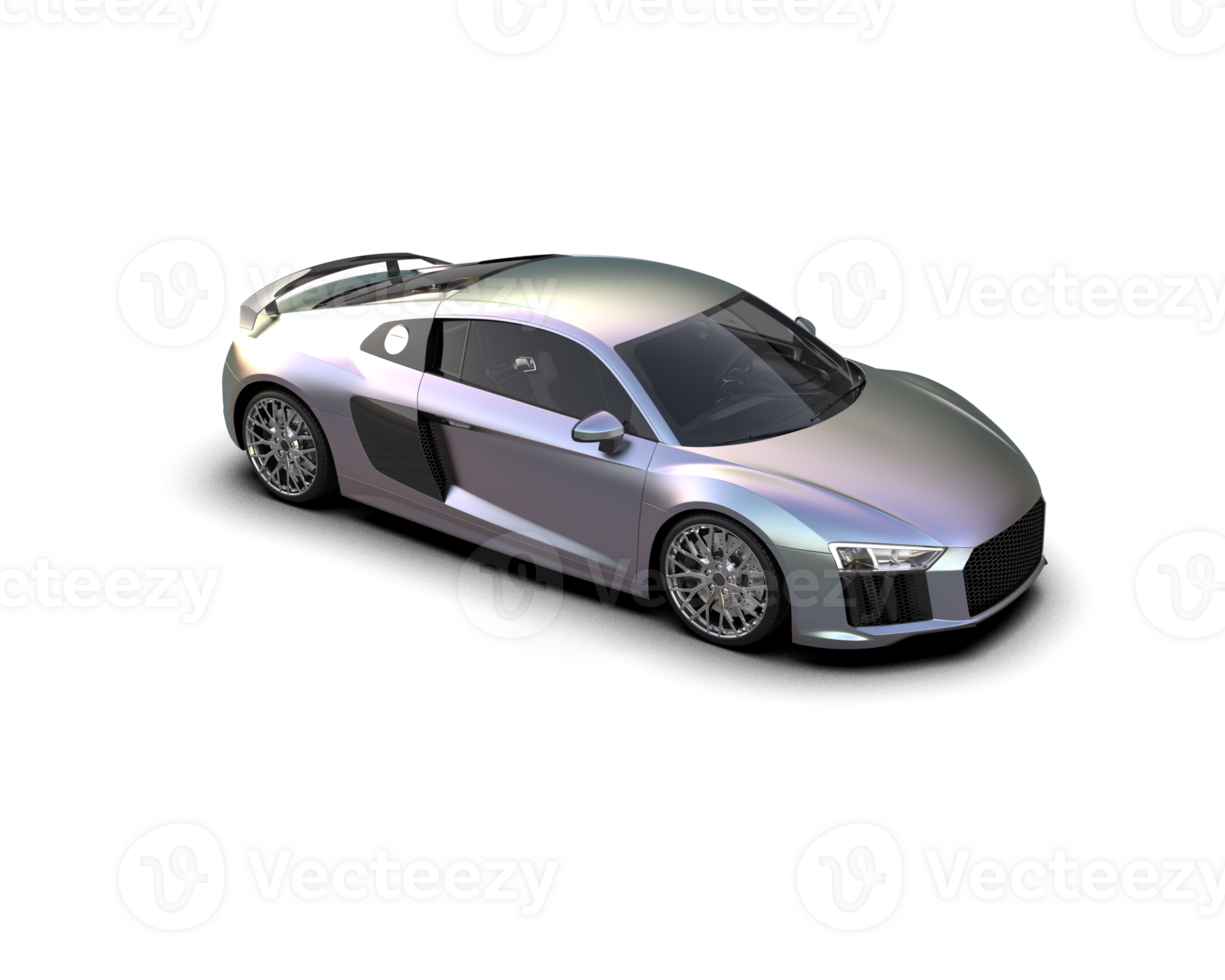 Realistic sport car isolated on background. 3d rendering - illustration png