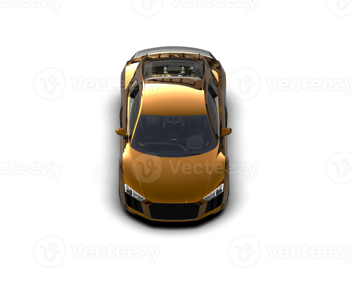 Realistic sport car isolated on background. 3d rendering - illustration png