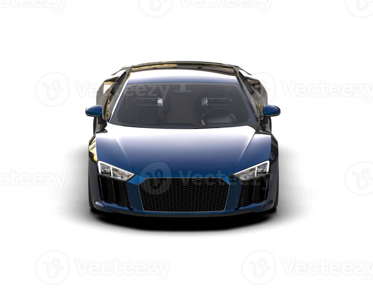Realistic sport car isolated on background. 3d rendering - illustration png