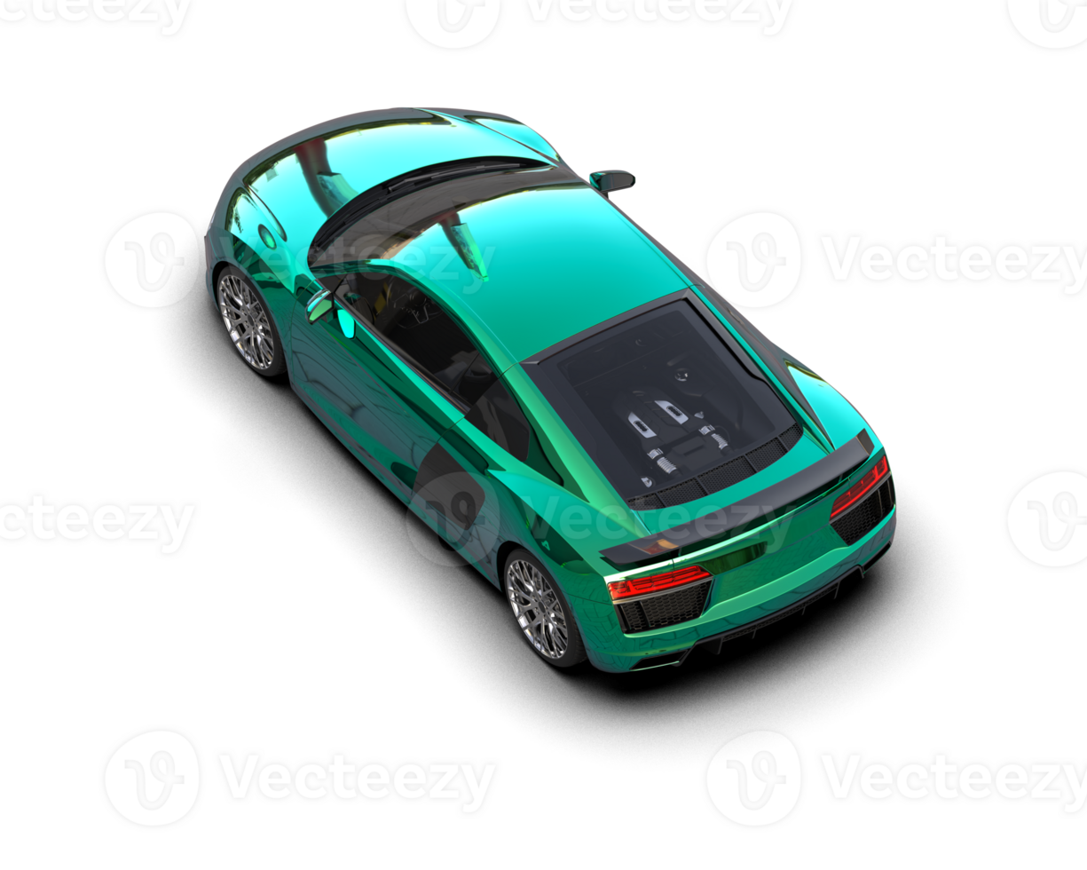 Realistic sport car isolated on background. 3d rendering - illustration png