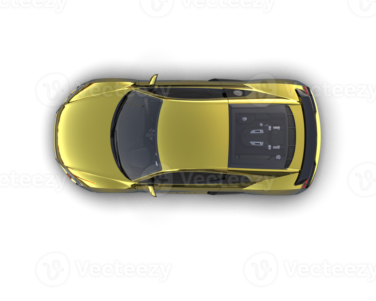 Realistic sport car isolated on background. 3d rendering - illustration png