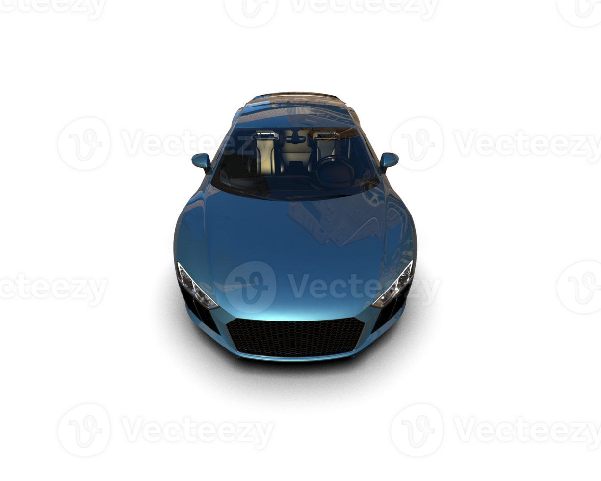 Realistic sport car isolated on background. 3d rendering - illustration png