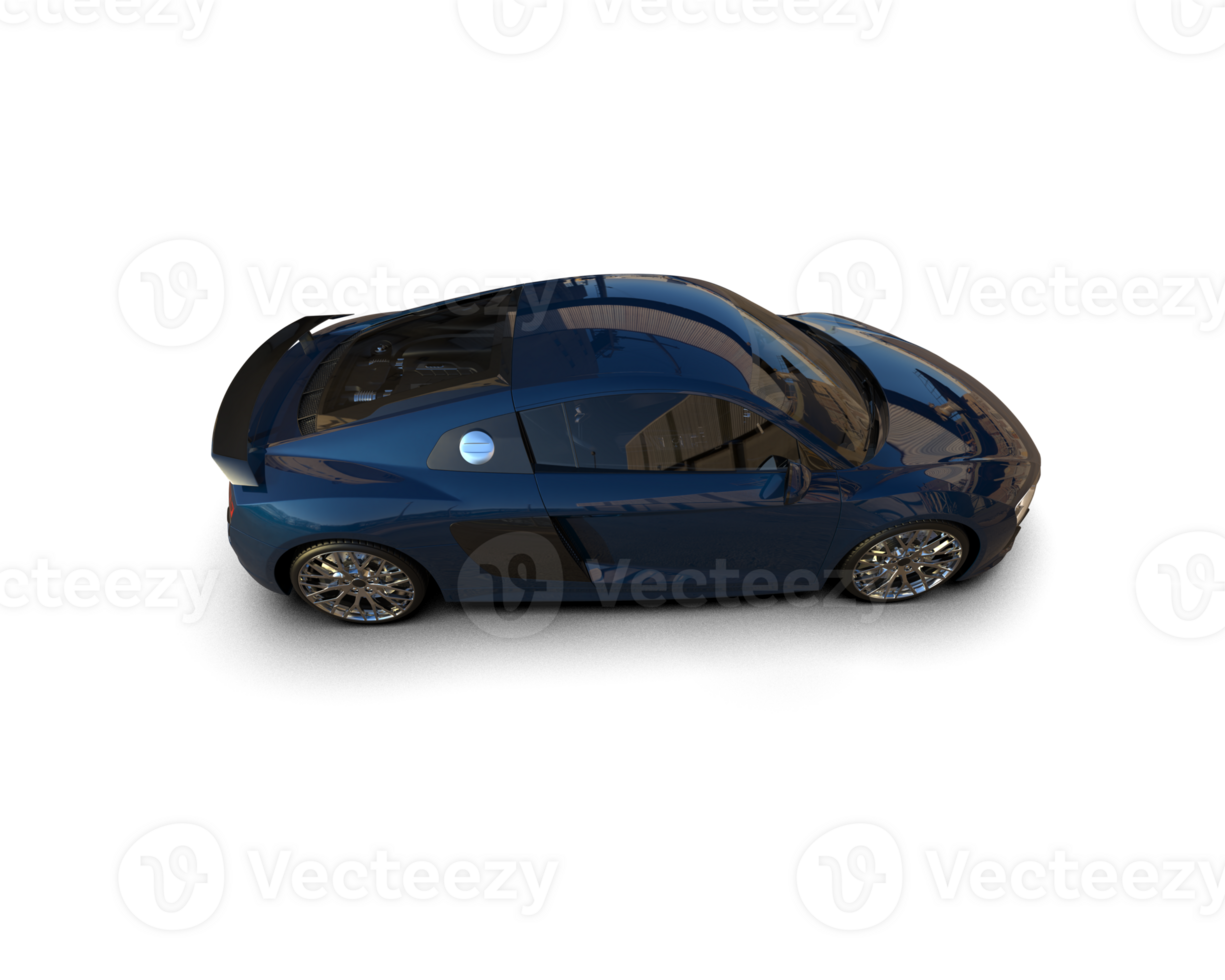 Realistic sport car isolated on background. 3d rendering - illustration png