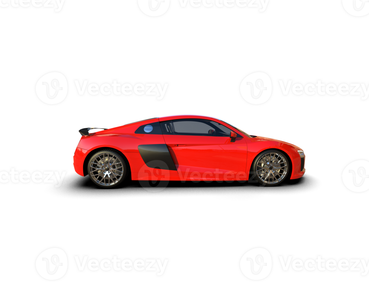 Realistic sport car isolated on background. 3d rendering - illustration png
