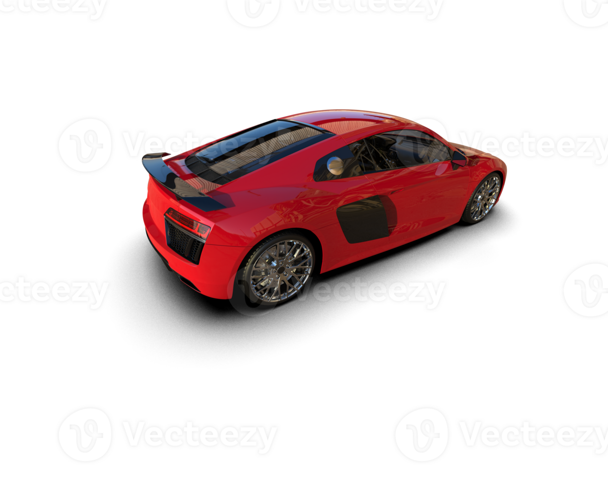 Realistic sport car isolated on background. 3d rendering - illustration png