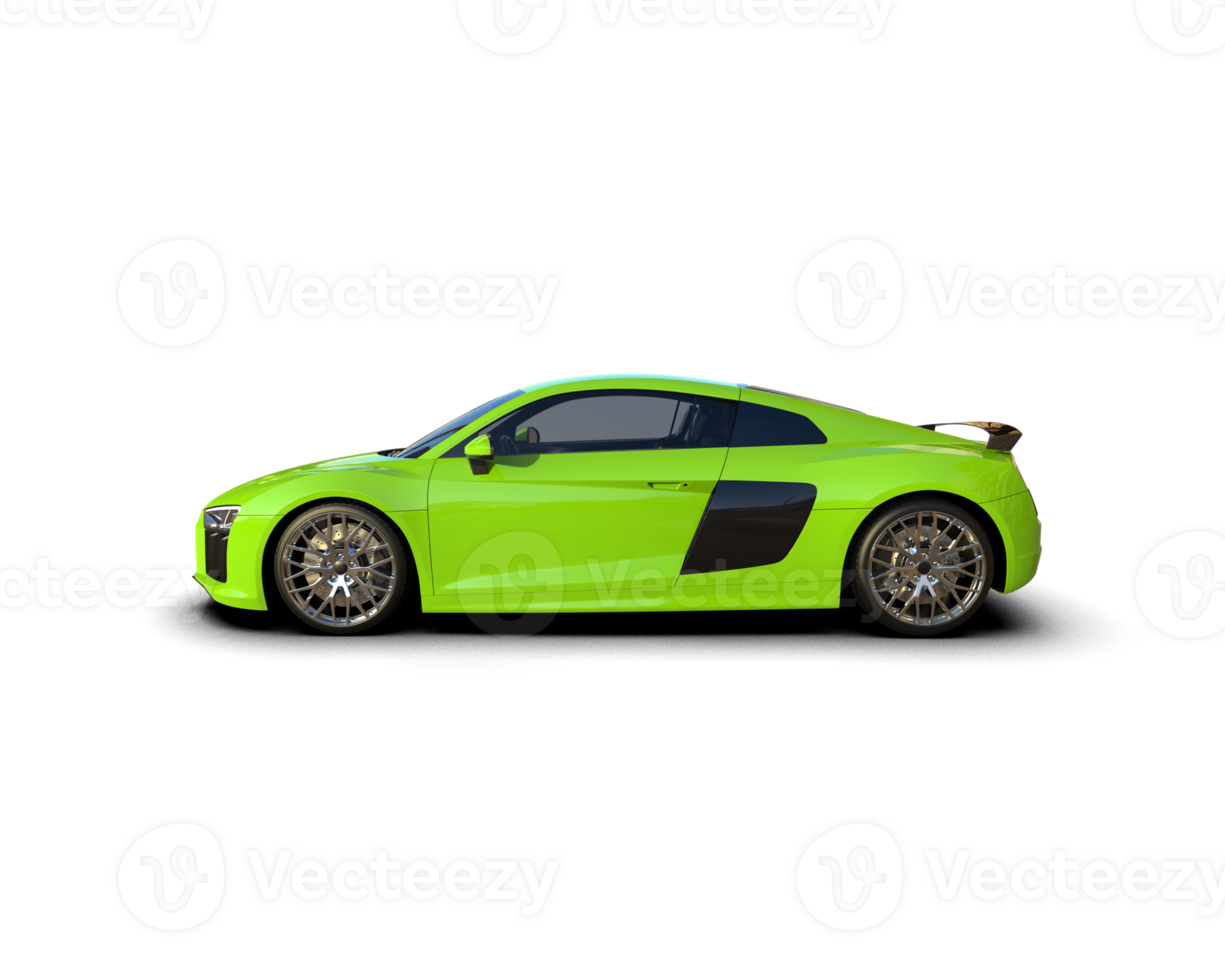 Realistic sport car isolated on background. 3d rendering - illustration png
