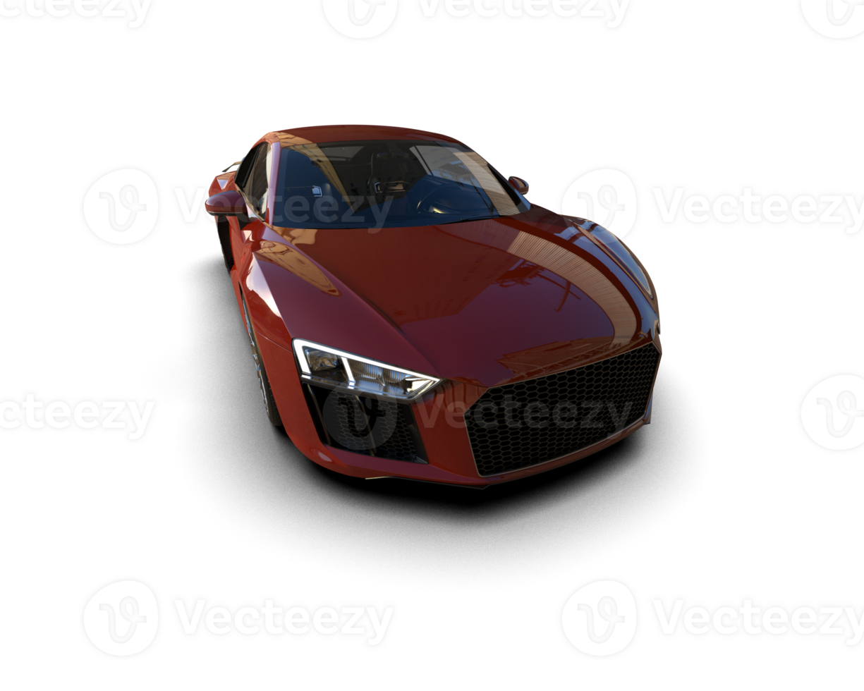 Realistic sport car isolated on background. 3d rendering - illustration png