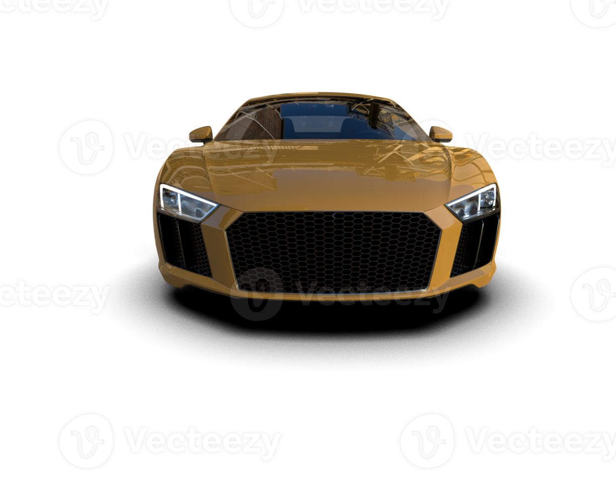 Realistic sport car isolated on background. 3d rendering - illustration png