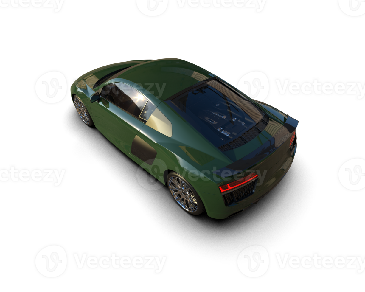 Realistic sport car isolated on background. 3d rendering - illustration png