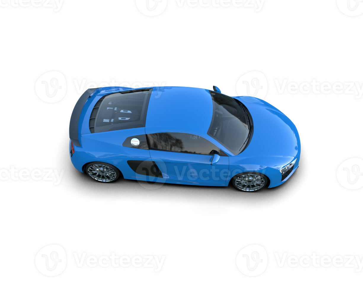 Realistic sport car isolated on background. 3d rendering - illustration png