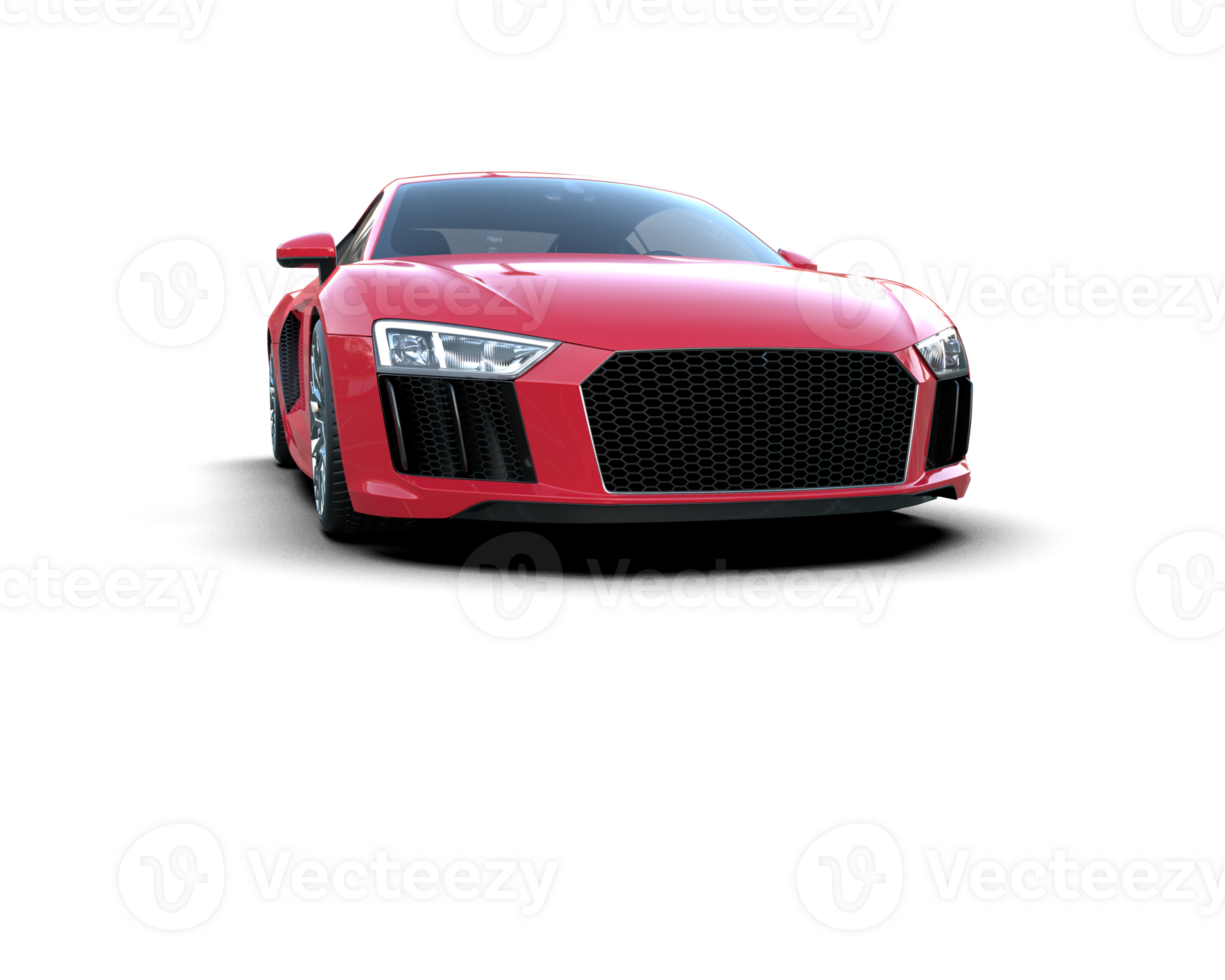 Realistic sport car isolated on background. 3d rendering - illustration png