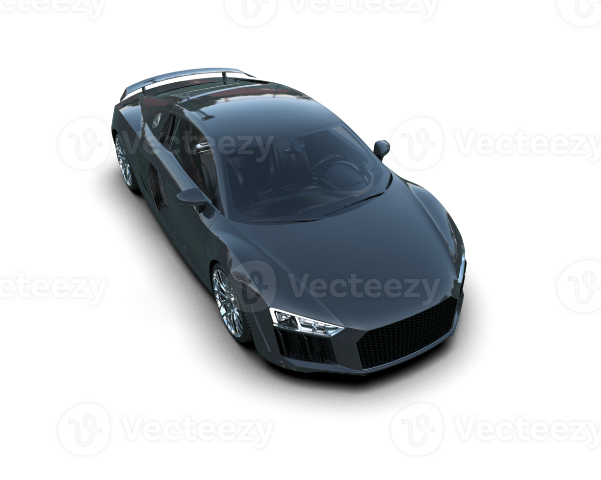 Realistic sport car isolated on background. 3d rendering - illustration png