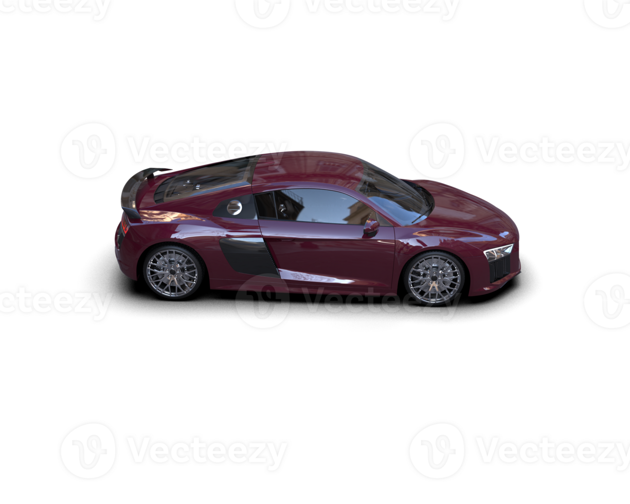 Realistic sport car isolated on background. 3d rendering - illustration png