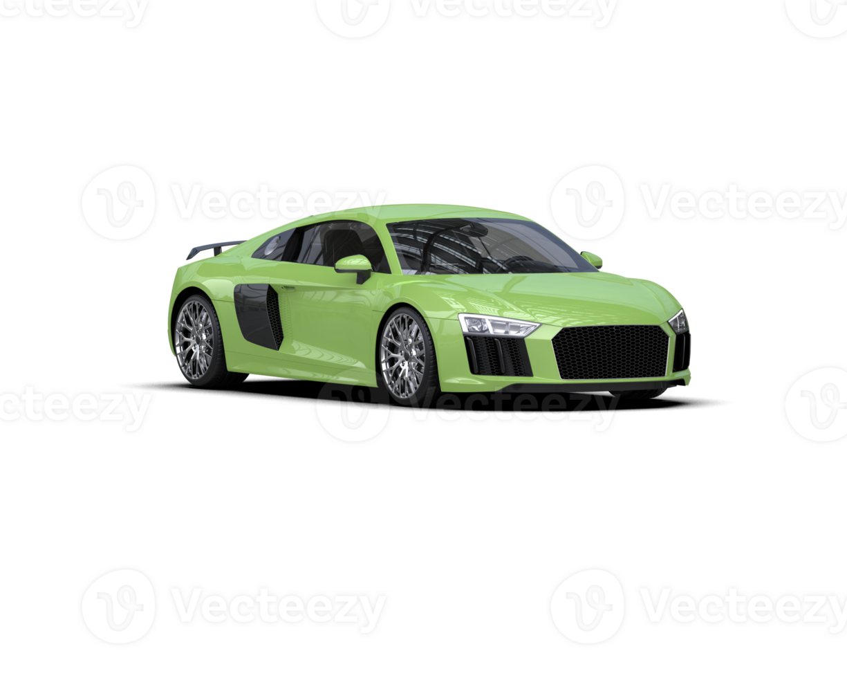 Realistic sport car isolated on background. 3d rendering - illustration png