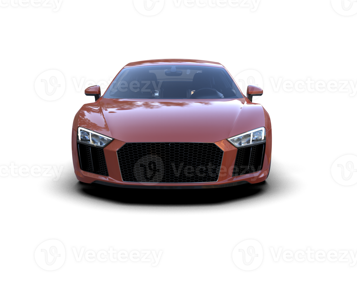 Realistic sport car isolated on background. 3d rendering - illustration png
