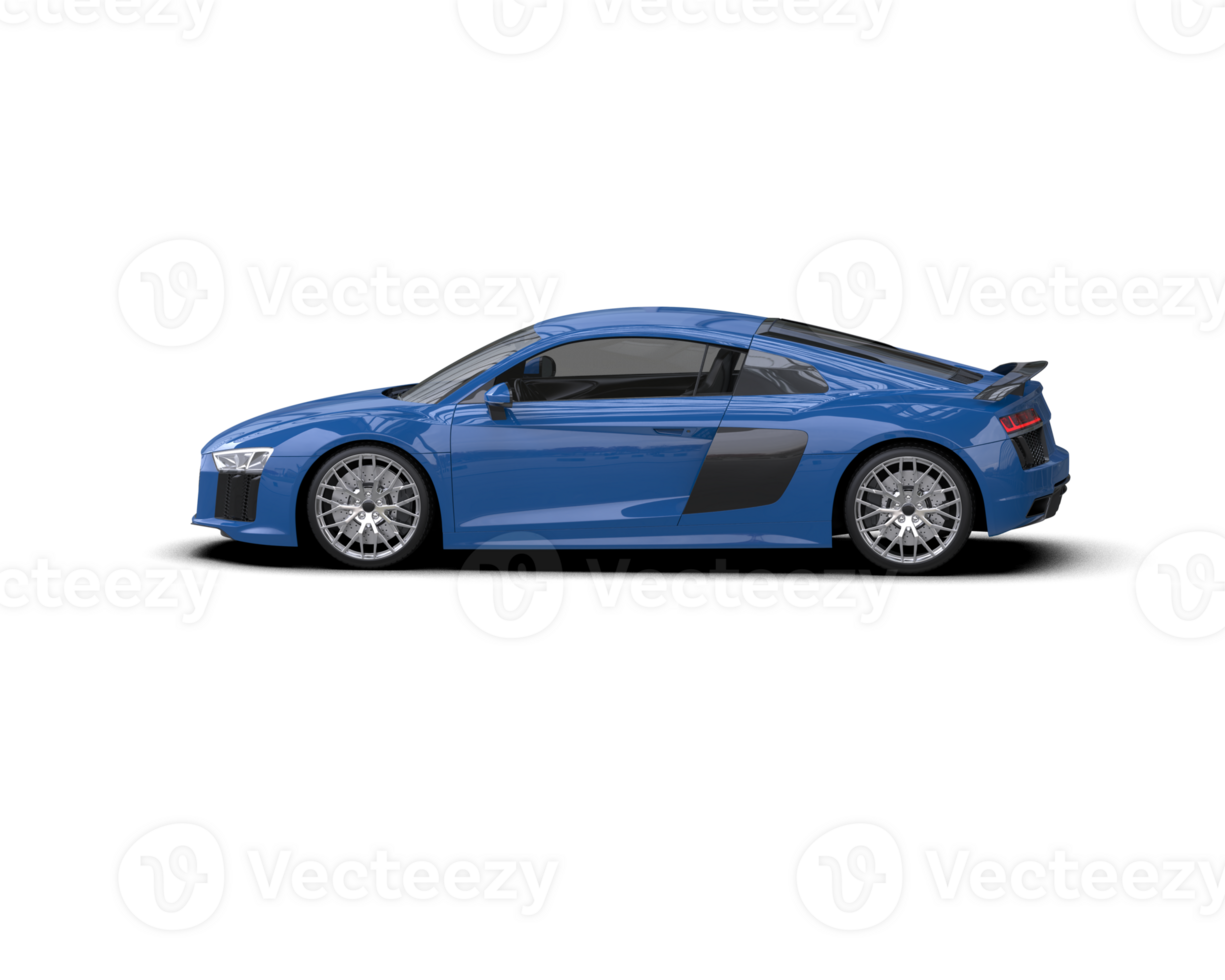 Realistic sport car isolated on background. 3d rendering - illustration png
