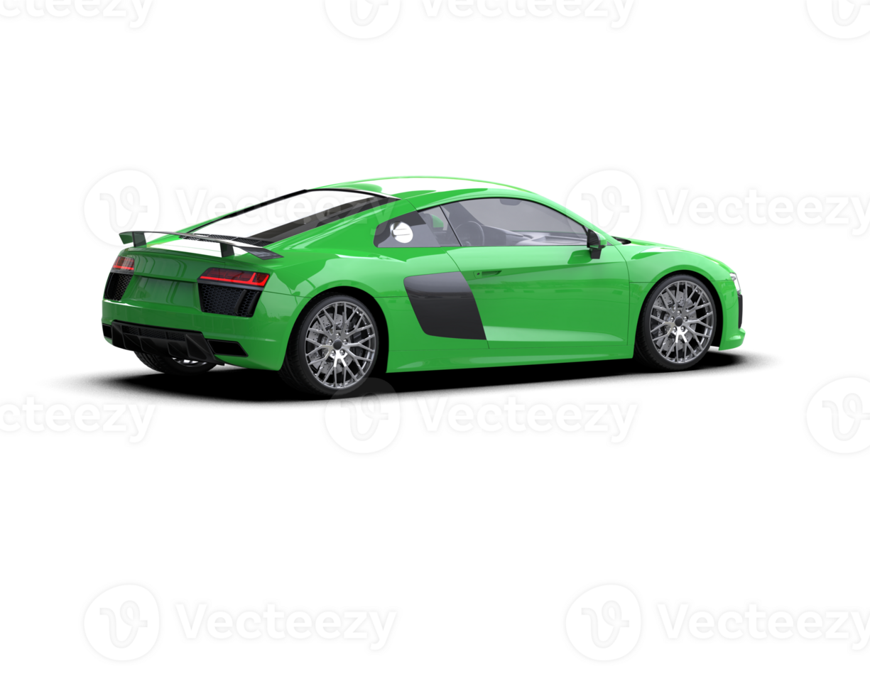 Realistic sport car isolated on background. 3d rendering - illustration png