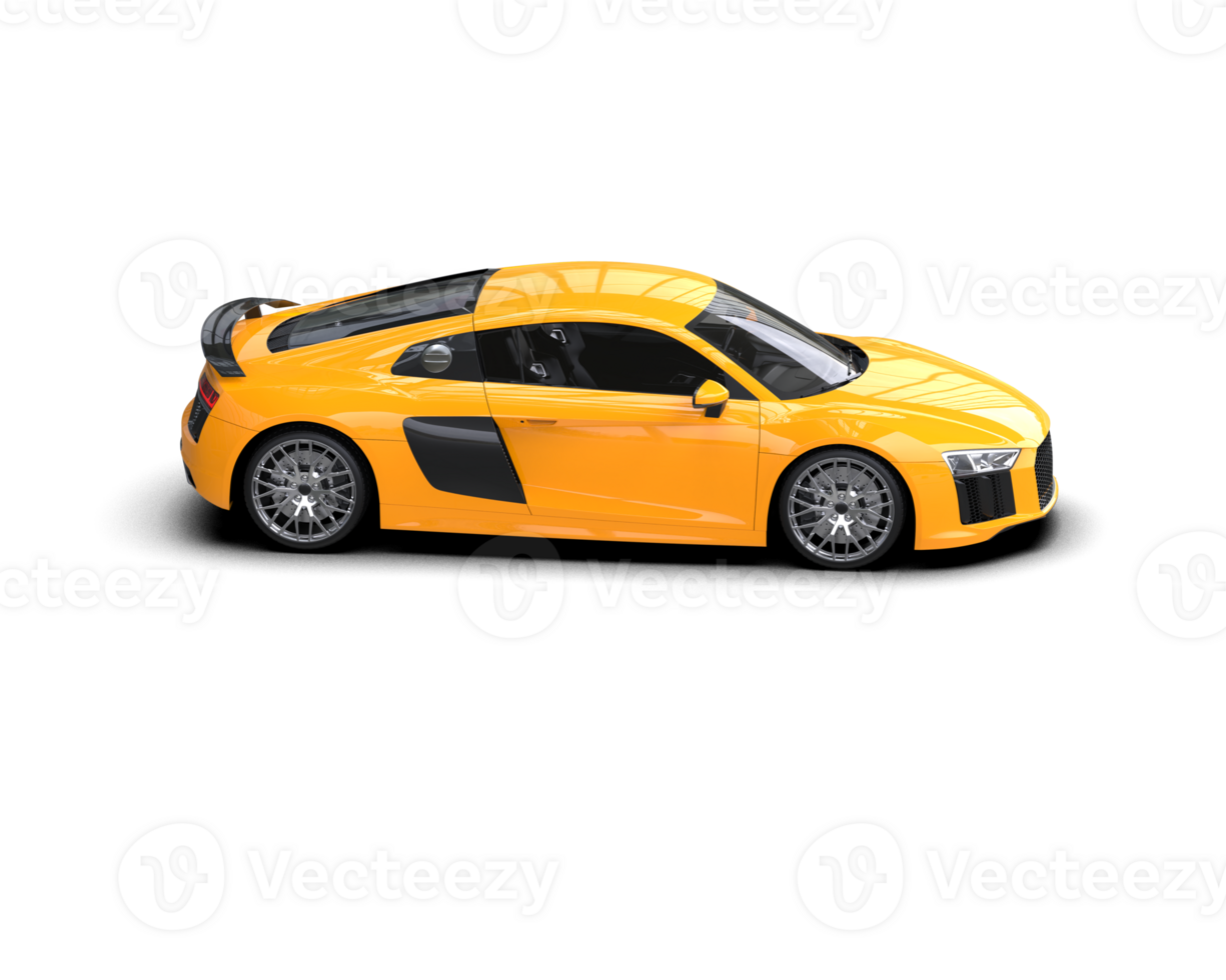 Realistic sport car isolated on background. 3d rendering - illustration png