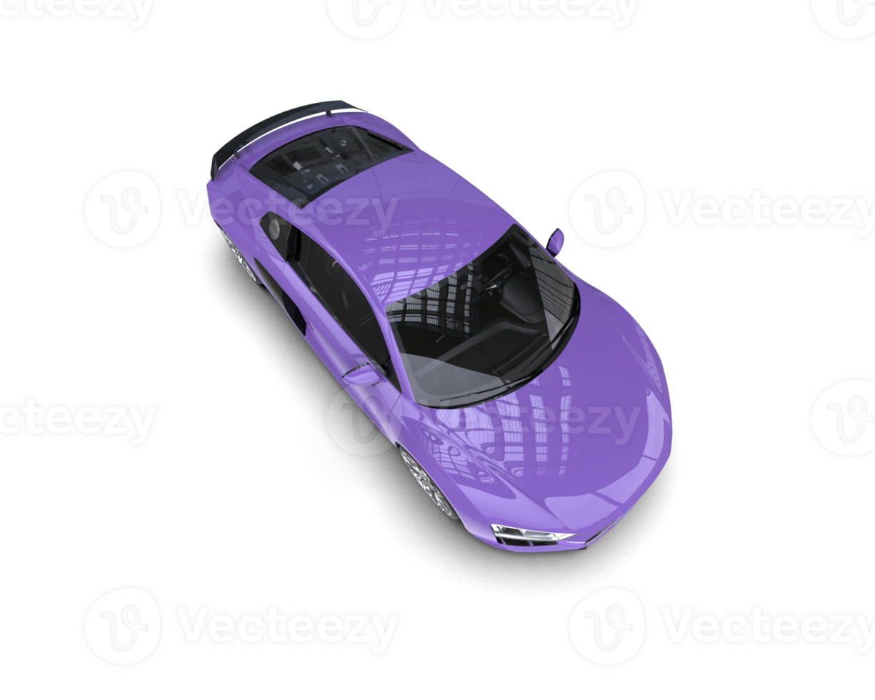 Realistic sport car isolated on background. 3d rendering - illustration png