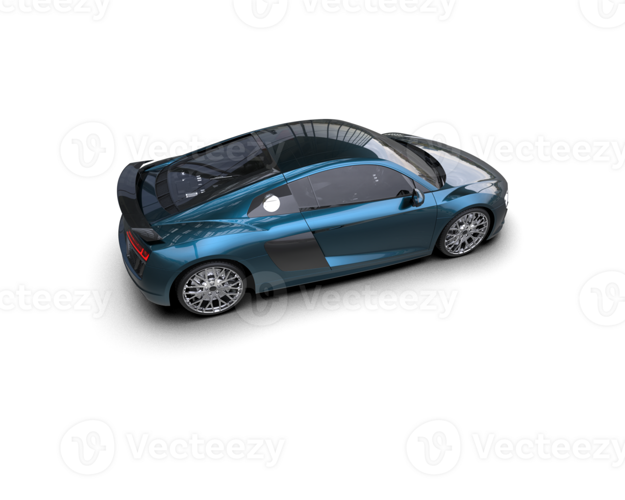 Realistic sport car isolated on background. 3d rendering - illustration png