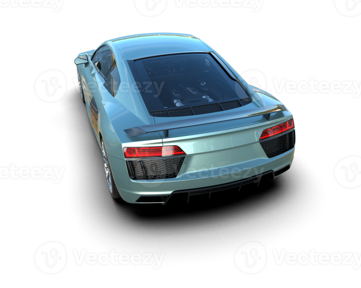 Realistic sport car isolated on background. 3d rendering - illustration png