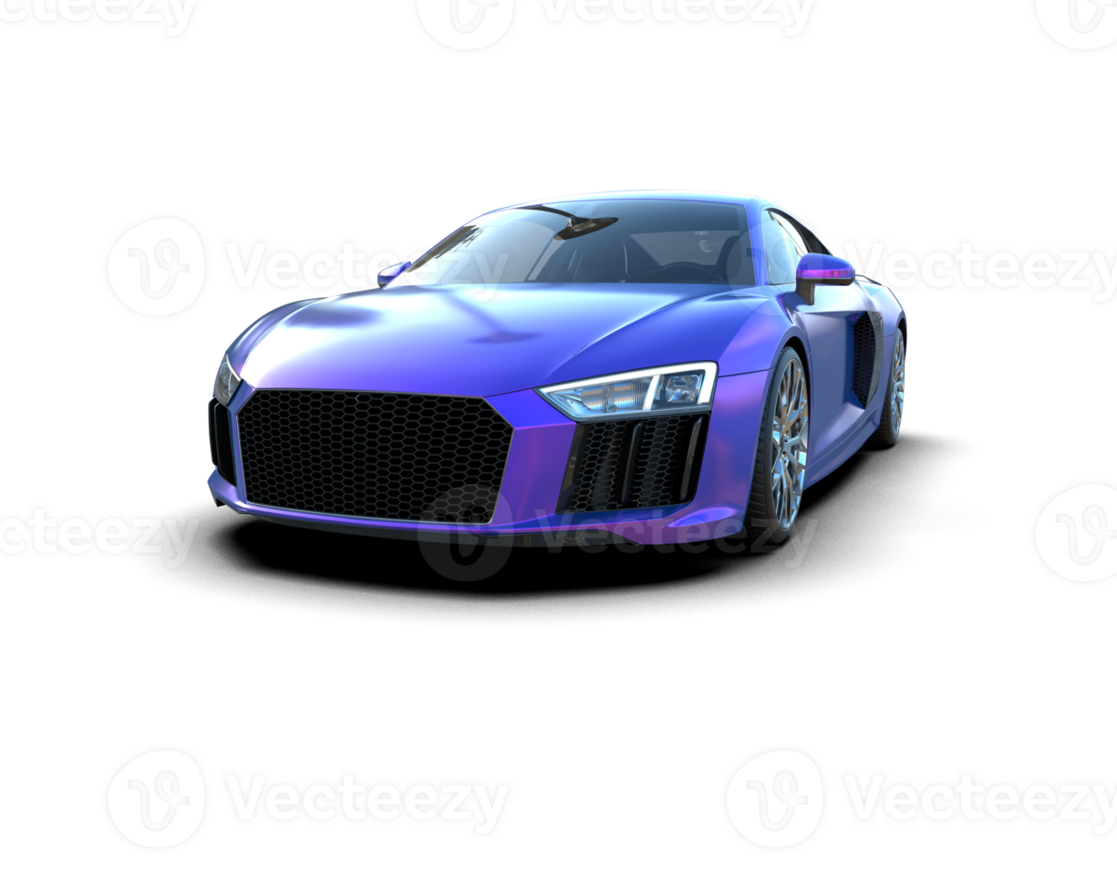 Realistic sport car isolated on background. 3d rendering - illustration png