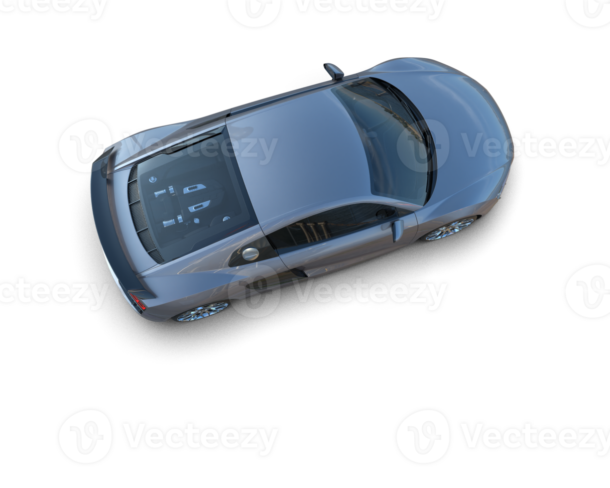 Realistic sport car isolated on background. 3d rendering - illustration png