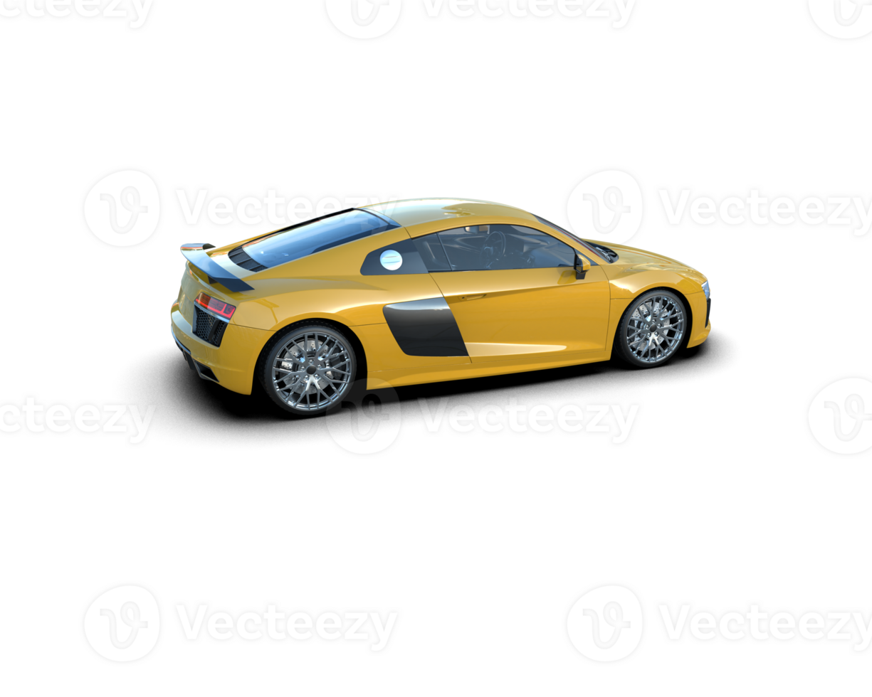 Realistic sport car isolated on background. 3d rendering - illustration png