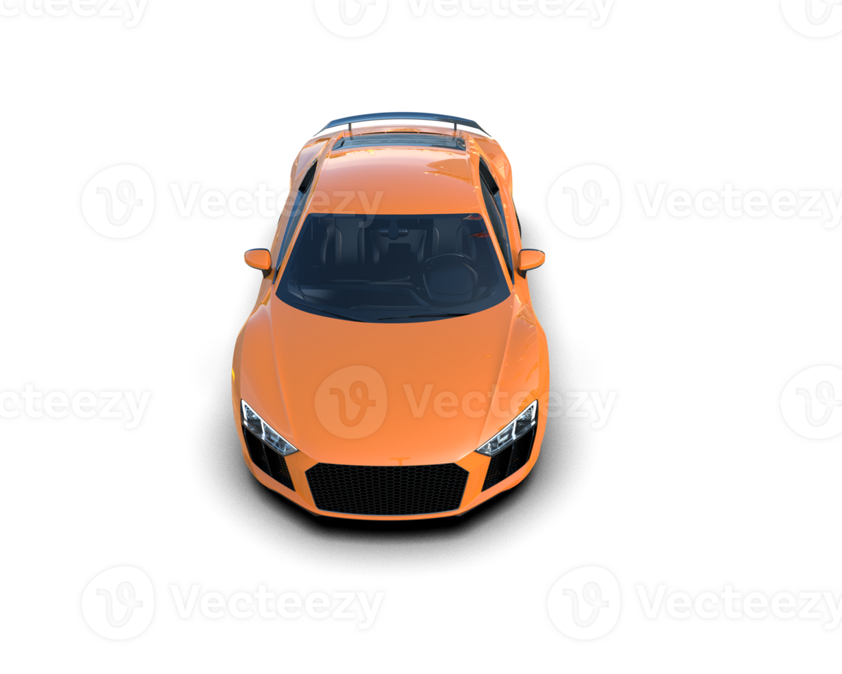 Realistic sport car isolated on background. 3d rendering - illustration png