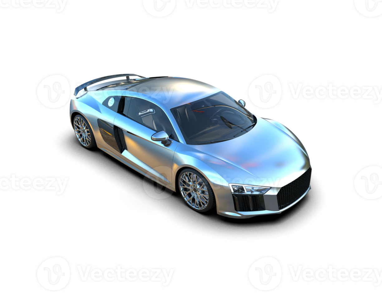 Realistic sport car isolated on background. 3d rendering - illustration png