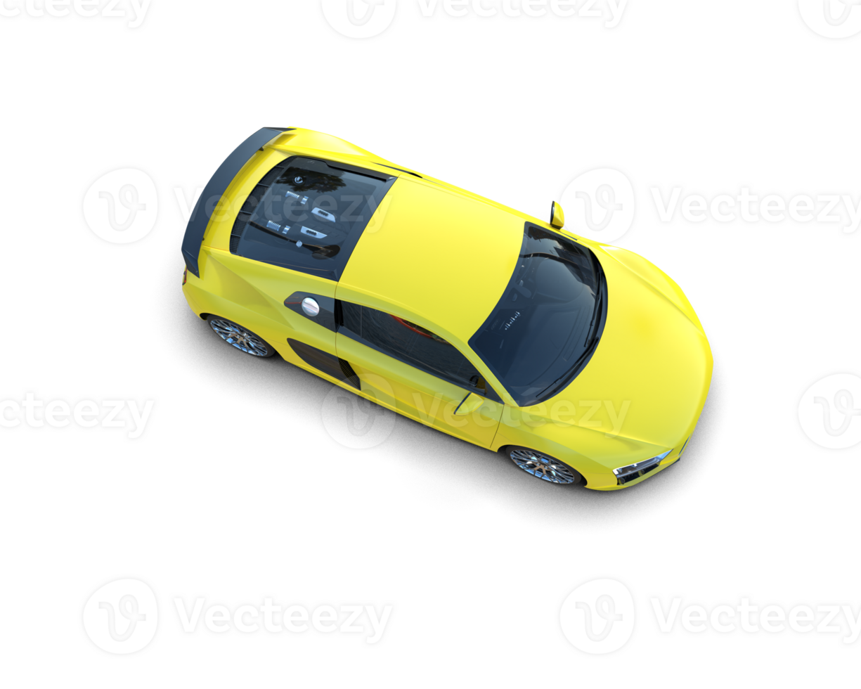 Realistic sport car isolated on background. 3d rendering - illustration png