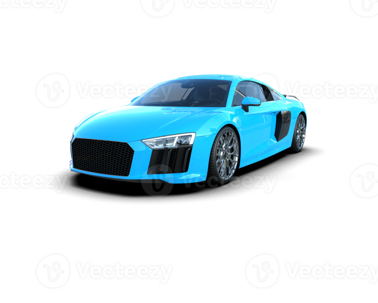 Realistic sport car isolated on background. 3d rendering - illustration png