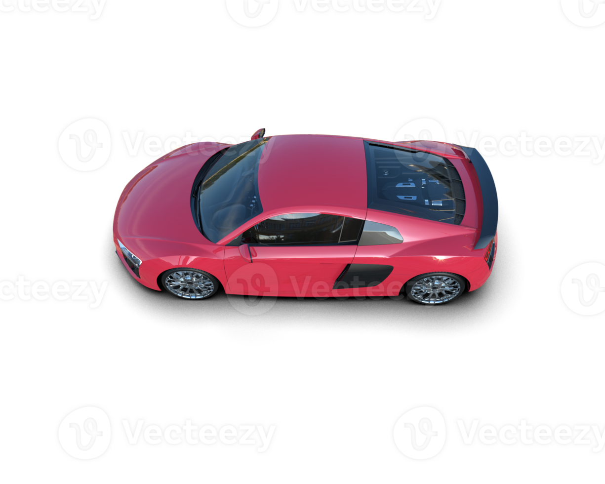 Realistic sport car isolated on background. 3d rendering - illustration png
