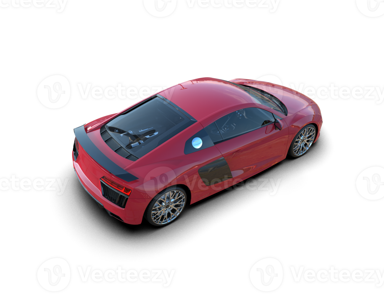 Realistic sport car isolated on background. 3d rendering - illustration png