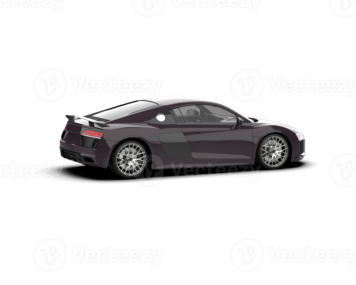 Realistic sport car isolated on background. 3d rendering - illustration png