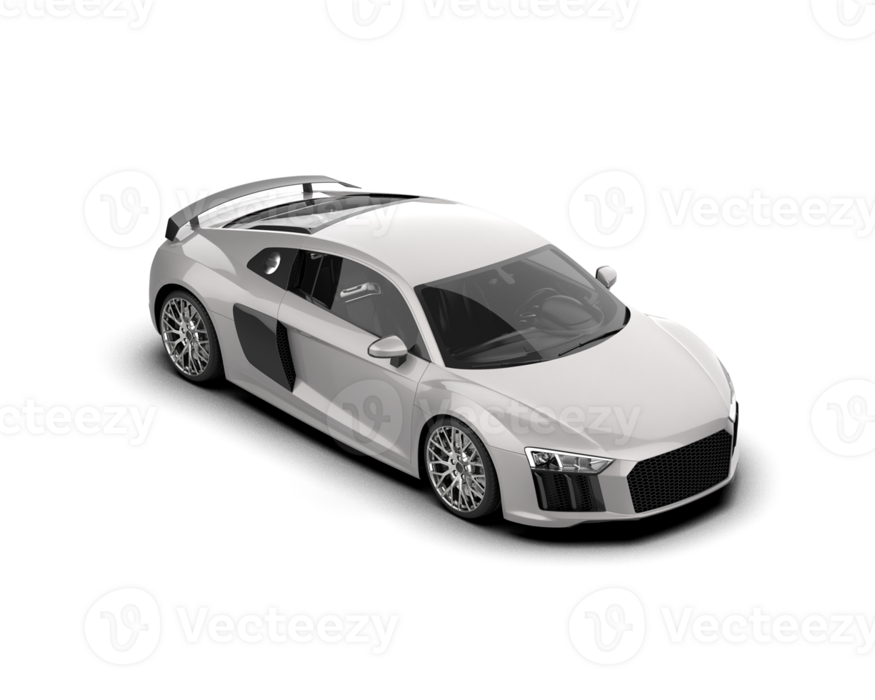 Realistic sport car isolated on background. 3d rendering - illustration png