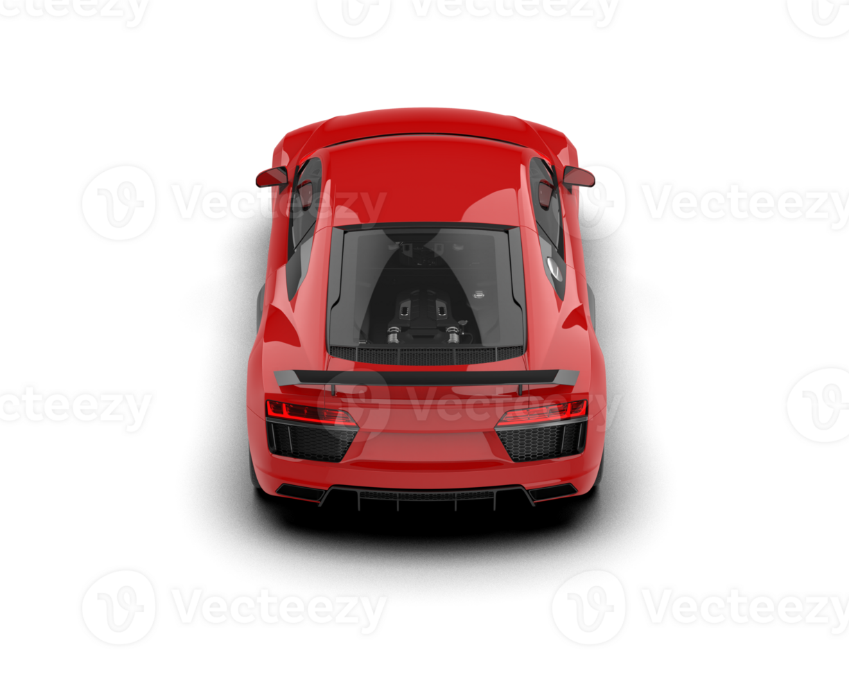 Realistic sport car isolated on background. 3d rendering - illustration png