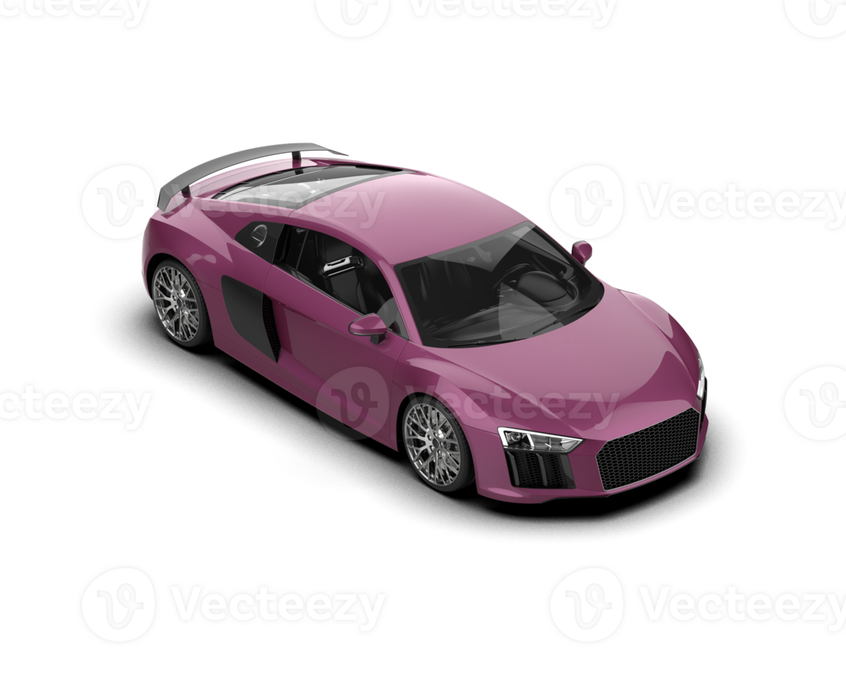 Realistic sport car isolated on background. 3d rendering - illustration png