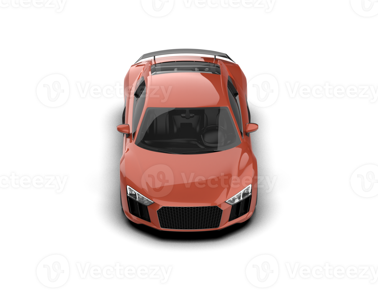 Realistic sport car isolated on background. 3d rendering - illustration png