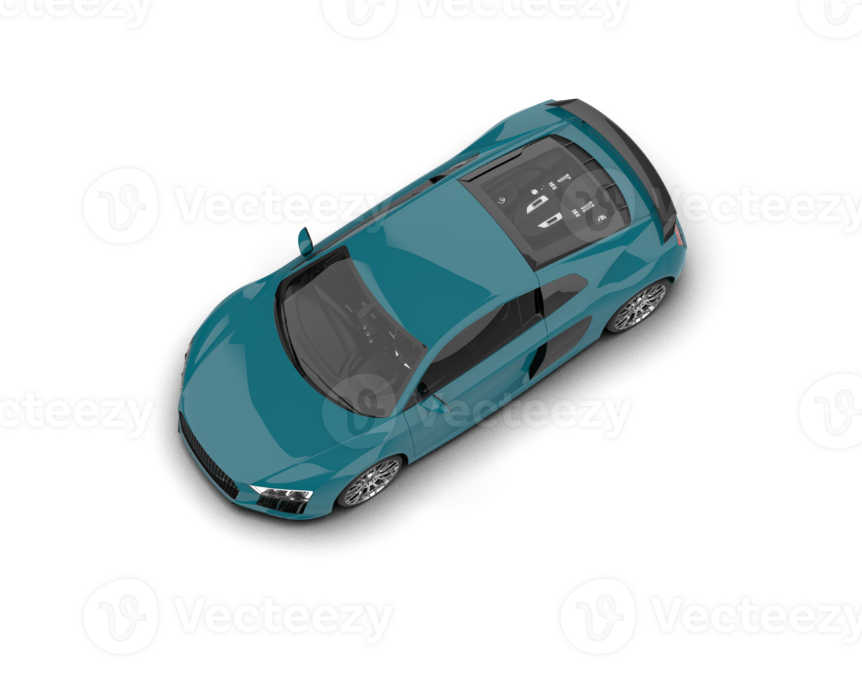 Realistic sport car isolated on background. 3d rendering - illustration png