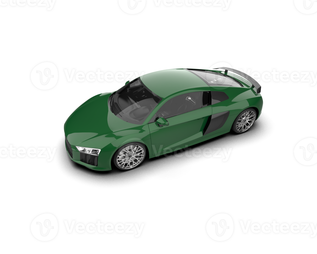 Realistic sport car isolated on background. 3d rendering - illustration png
